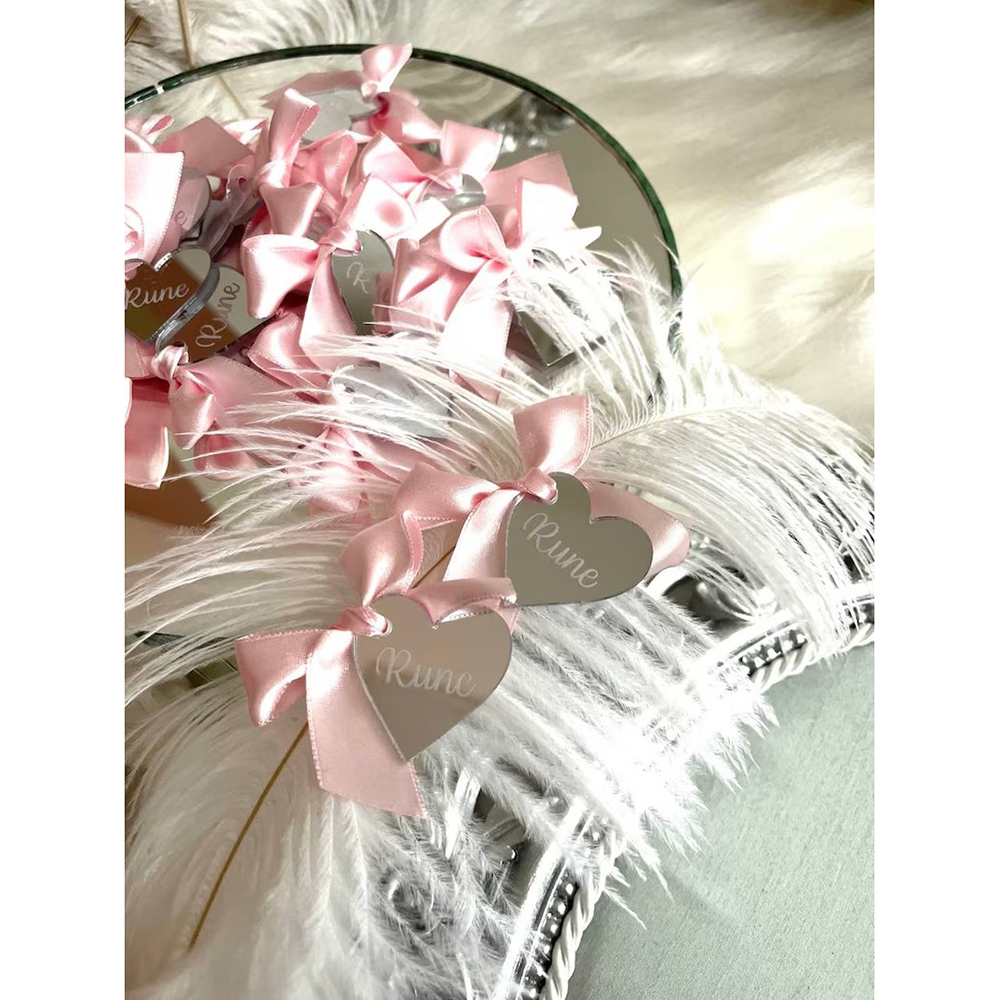 Baby Clothing Tags - 20/50/100Pcs Personalized Acrylic Mirror Tags Custom