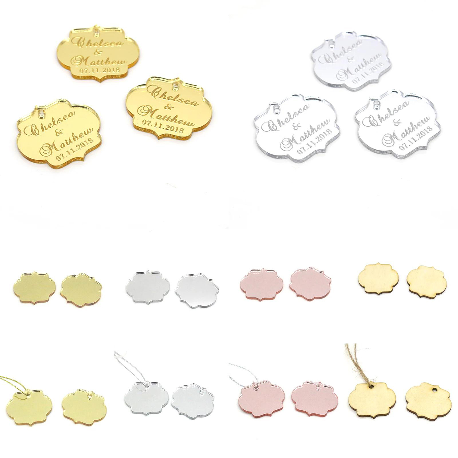 Baby Clothing Tags - 20/50/100Pcs Custom Wedding Party Baby Baptism
