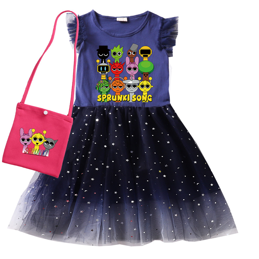 Baby Clothing Line - Cute Sprunki Cartoon Kids Dress for