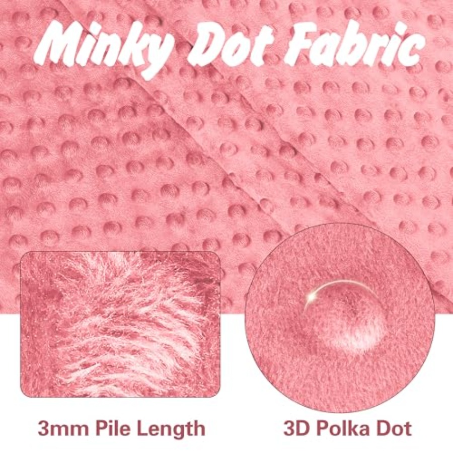 Minky Dot Fabric by The Yard x - Baby X Clothing のレビューと価格