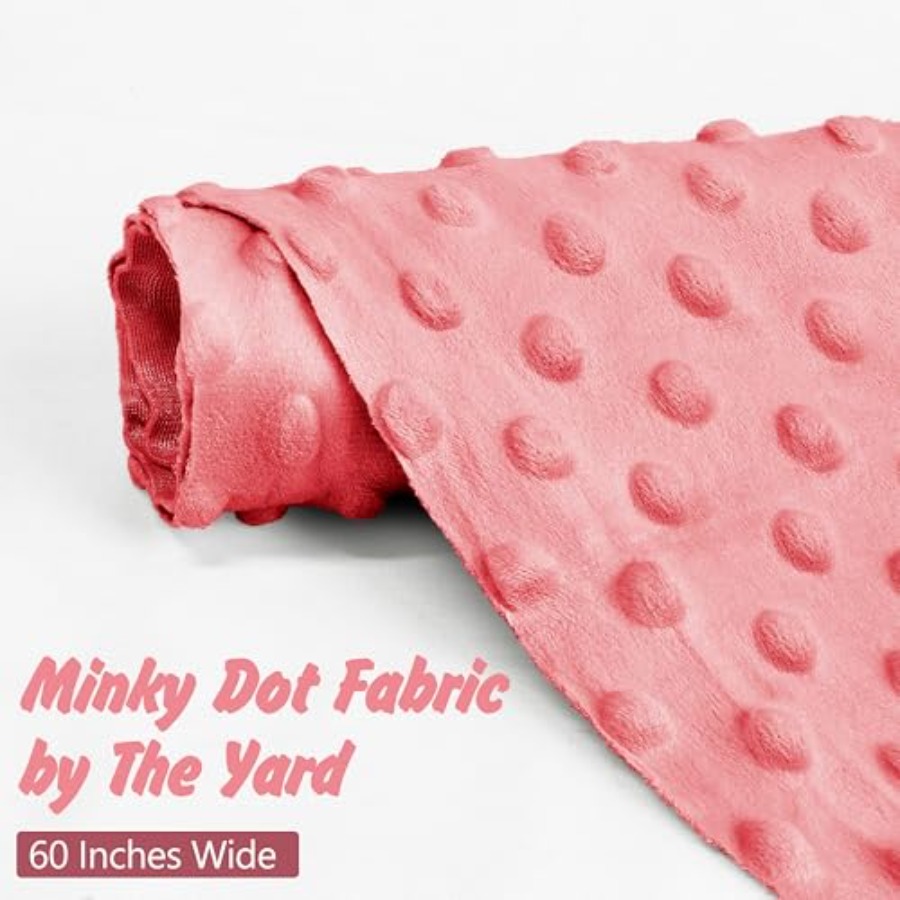 Minky Dot Fabric by The Yard x - Baby X Clothing のレビューと価格