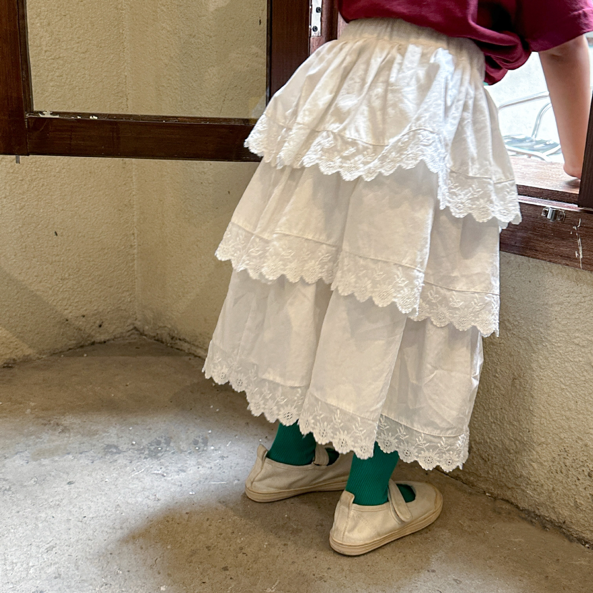 Girls' Half Length Skirt Lace  - Baby Clothing Line のレビューと価格