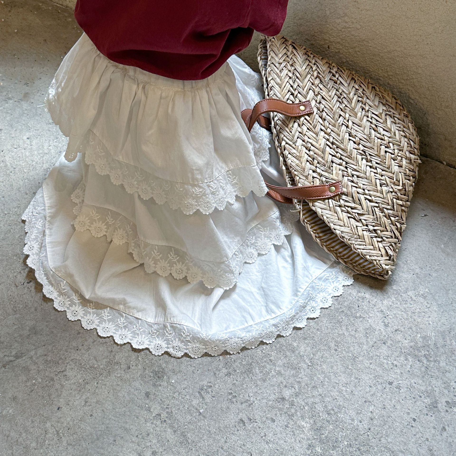 Girls' Half Length Skirt Lace  - Baby Clothing Line のレビューと価格