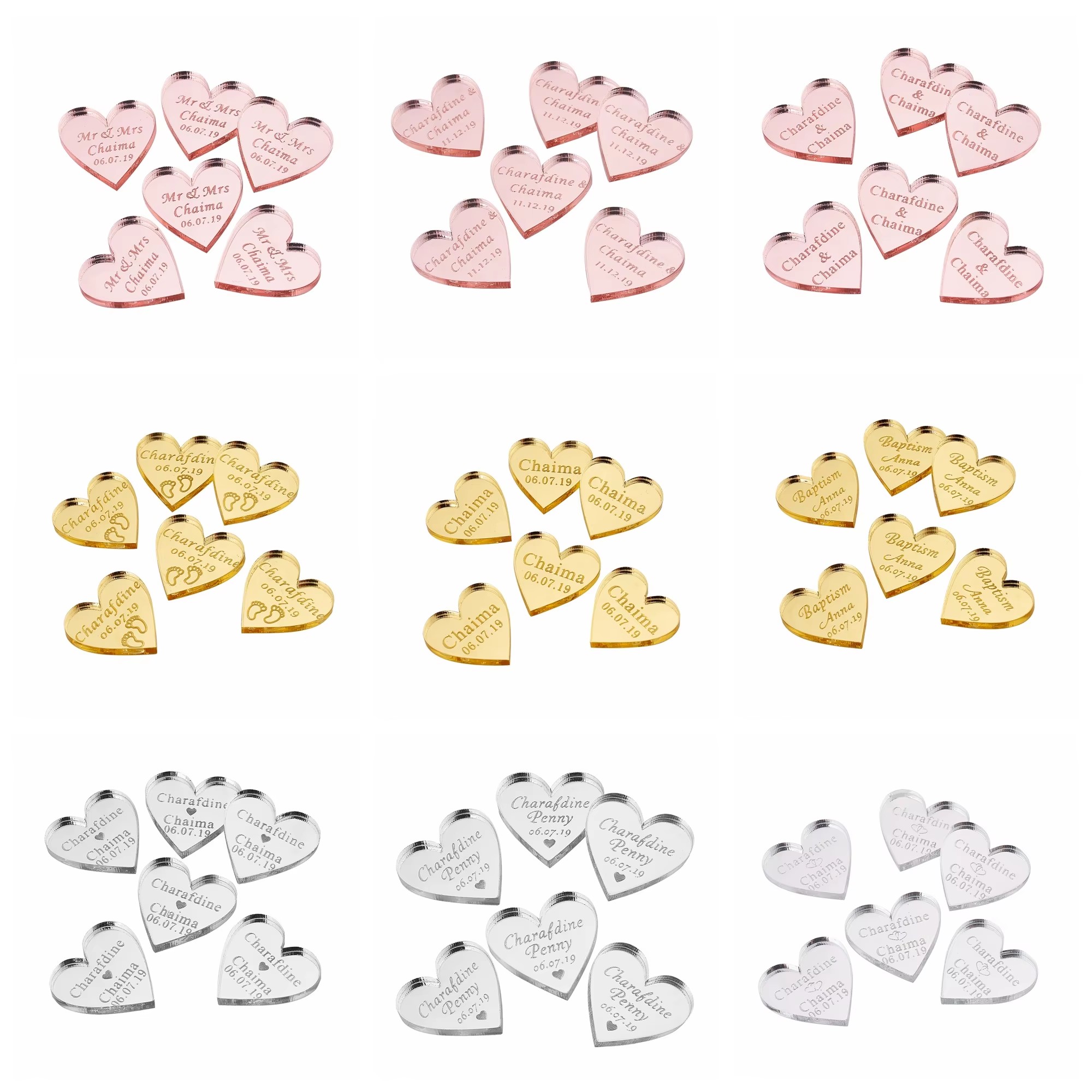 20/50/100Pcs Personalized Acry - Baby Clothing Tags のレビューと価格