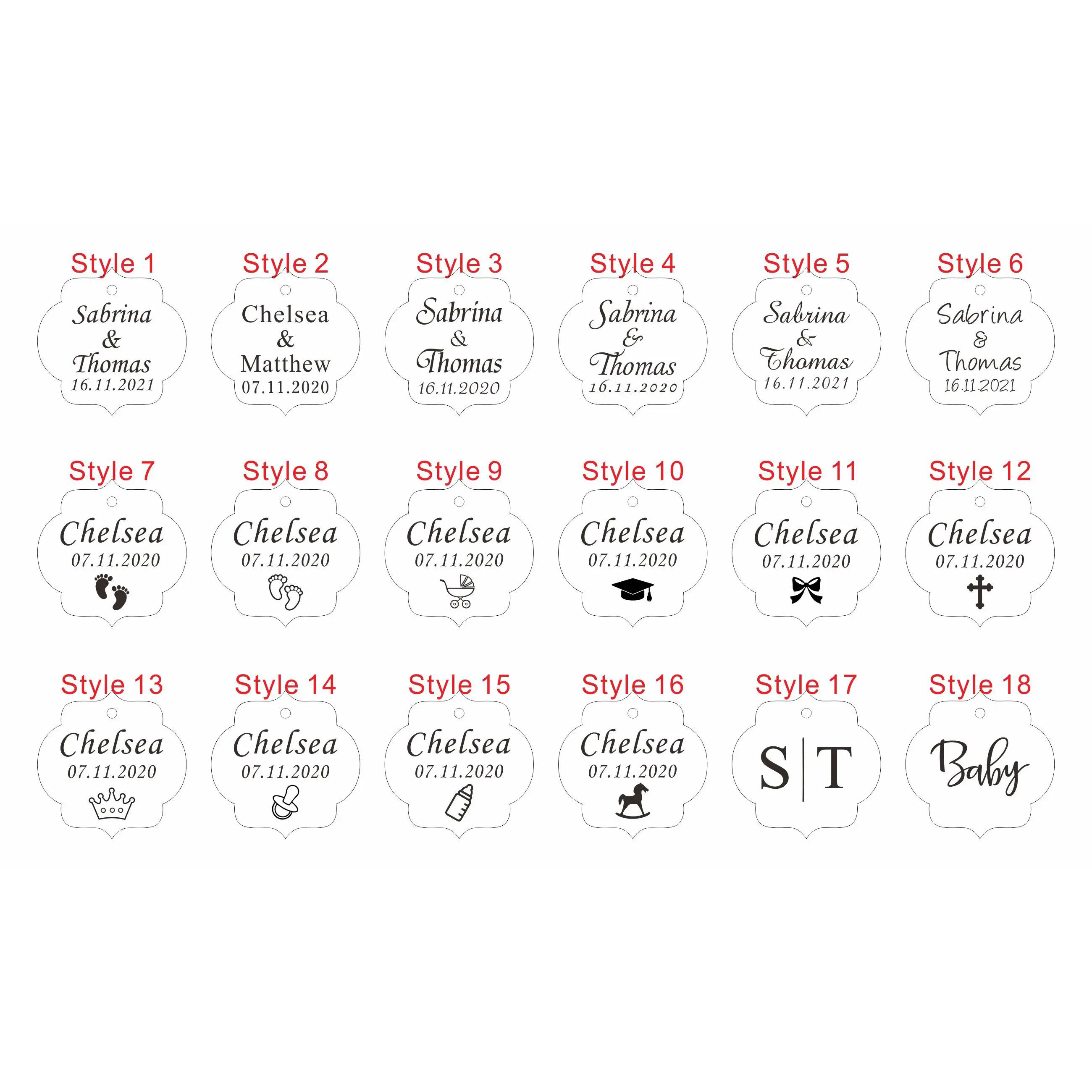 20/50/100Pcs Custom Wedding Pa - Baby Clothing Tags のレビューと価格