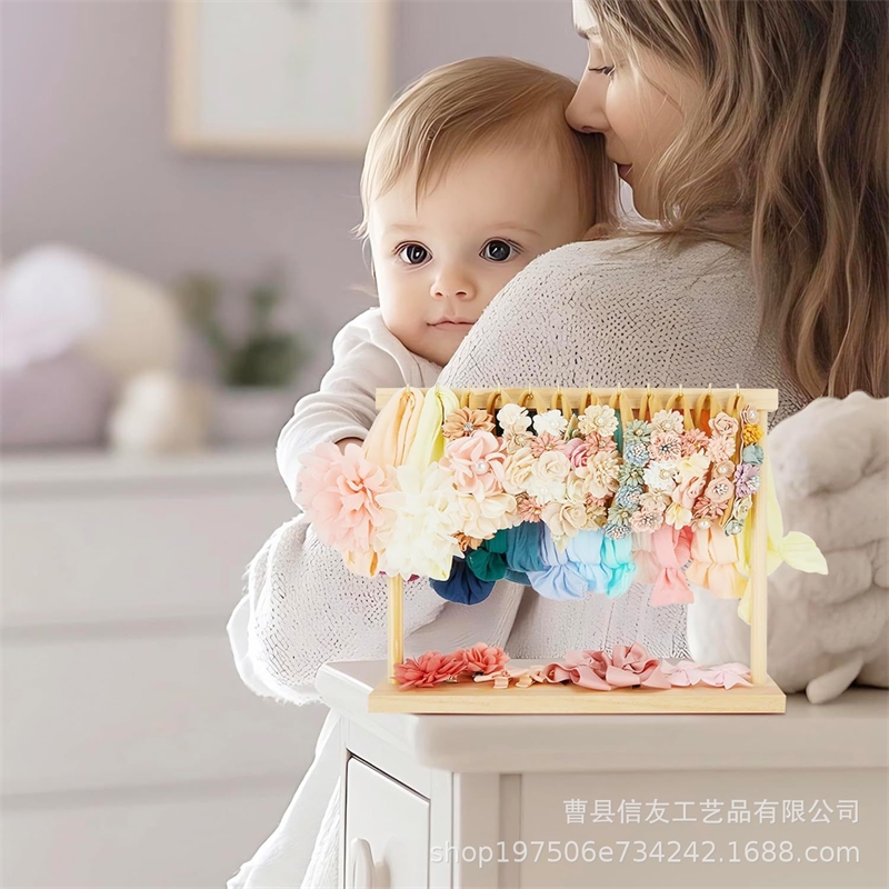 Wooden Baby Headband Holder Or - Baby Clothing Display Stand のレビューと価格
