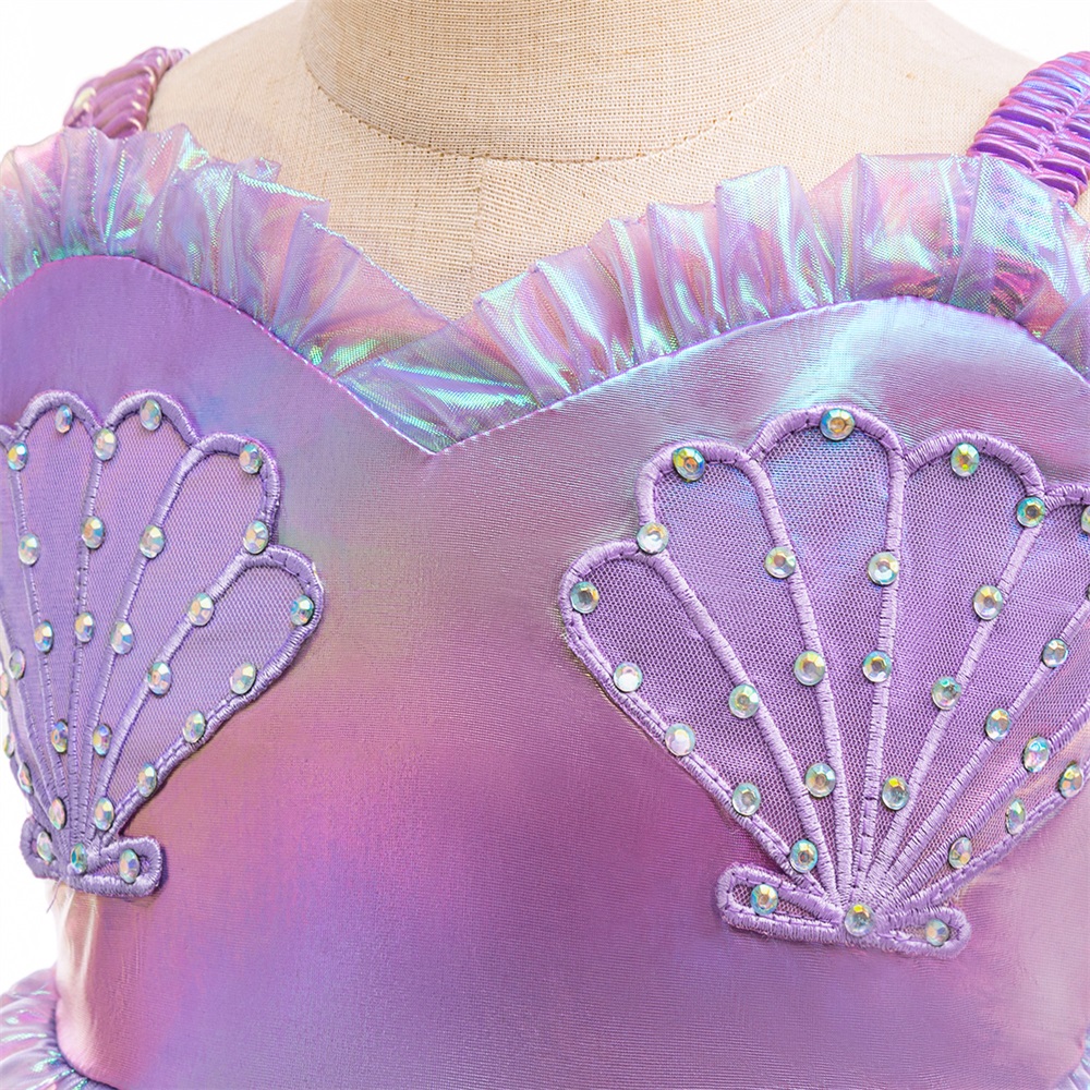 7pcs Girls Little Mermaid Cosp - Baby Clothing Sizes のレビューと価格