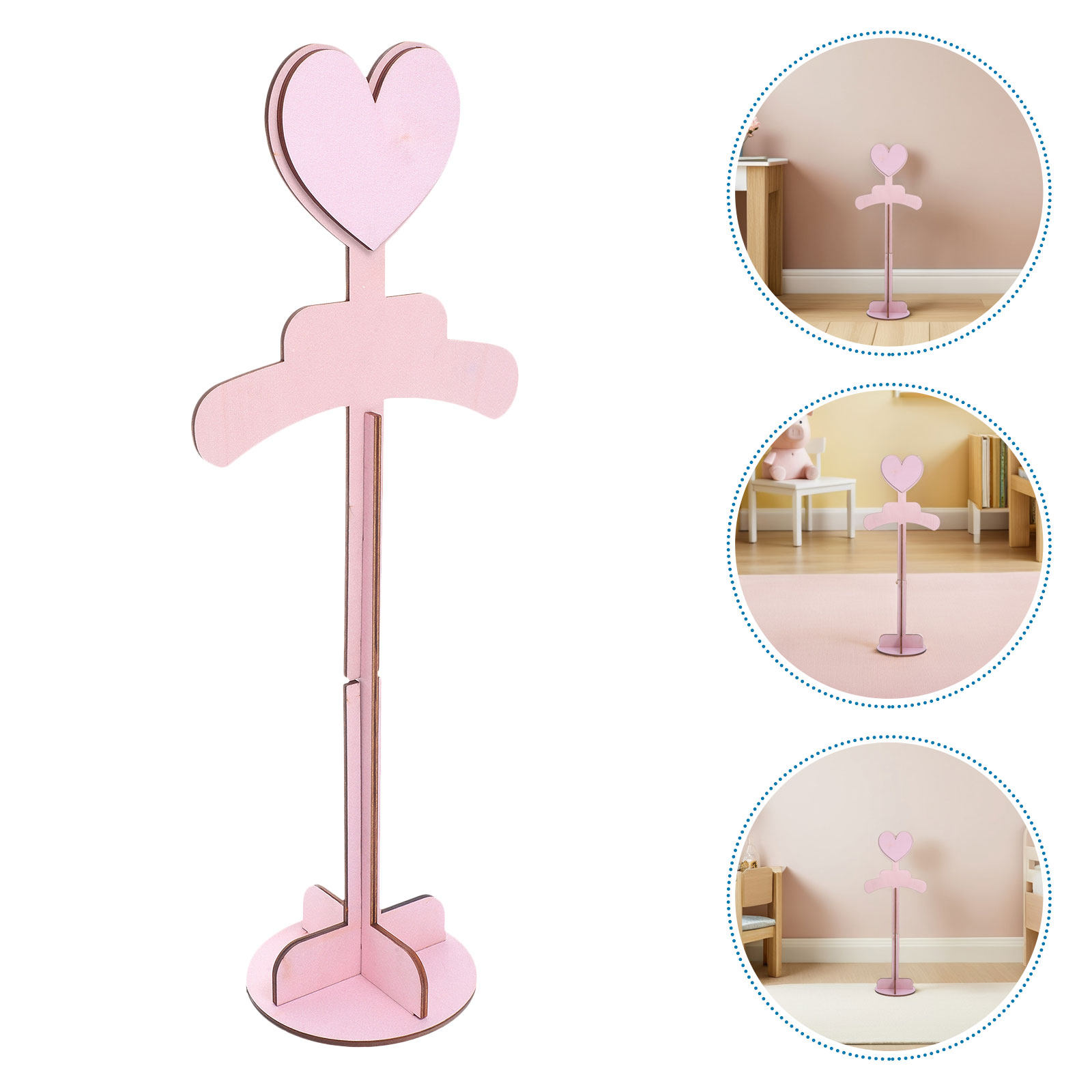 2Pcs Hand Assembled Solid Wood - Baby Clothing Display Stand のレビューと価格