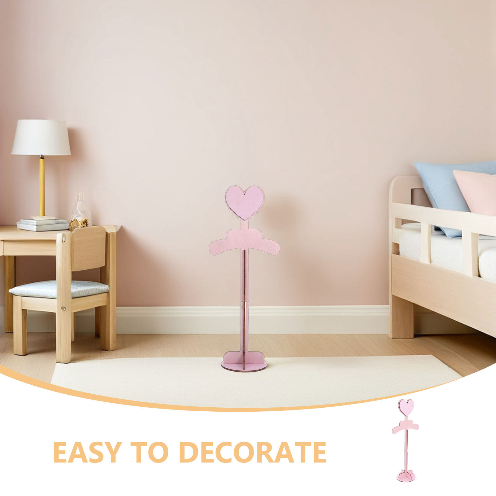 2Pcs Hand Assembled Solid Wood - Baby Clothing Display Stand のレビューと価格