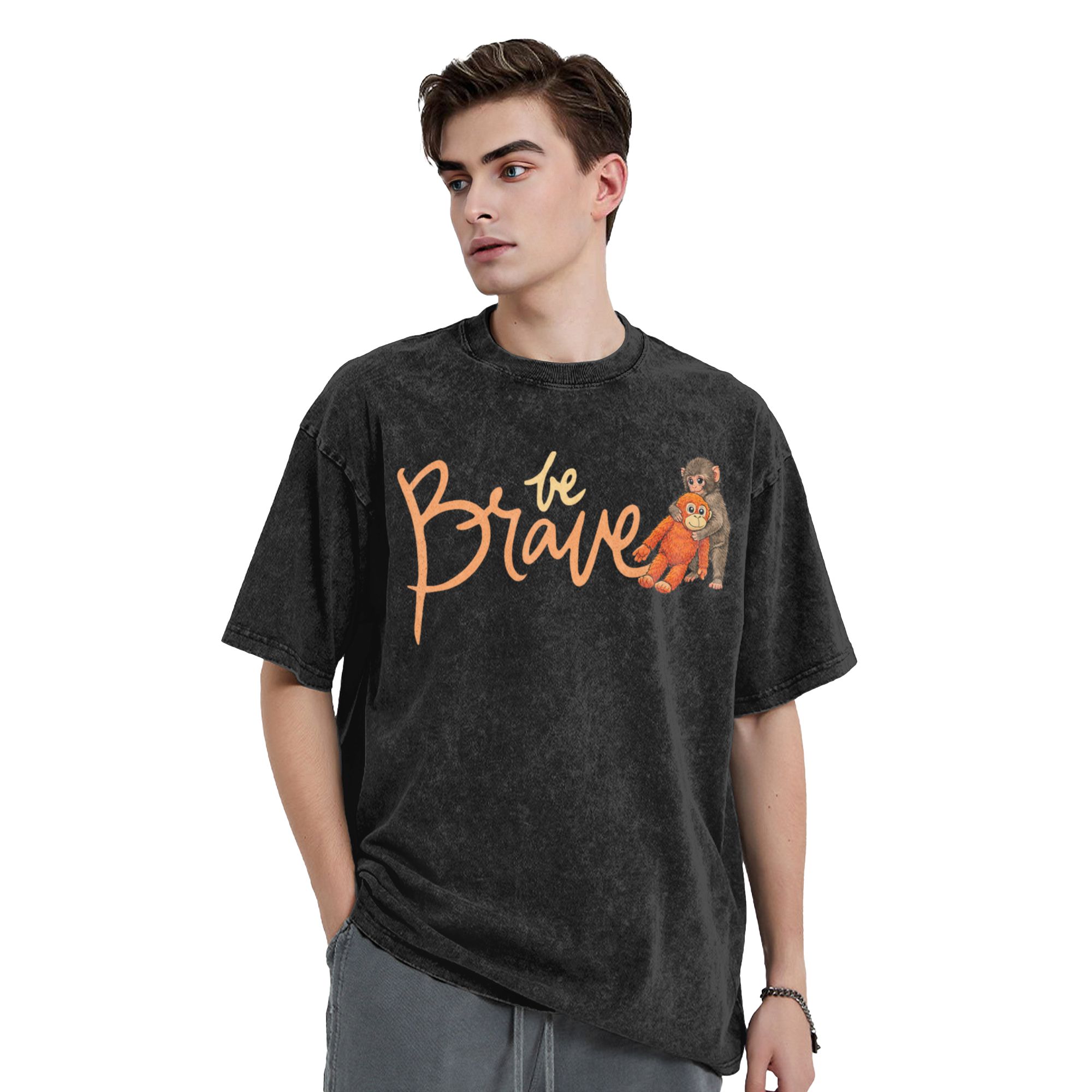 Mens T Shirt Punch Baby Monkey - Baby Zoo Clothing のレビューと価格