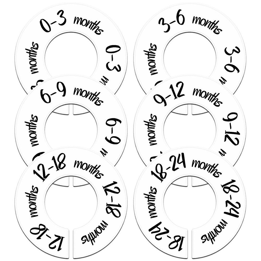68/9Pcs Organizing Hangers Bab - Baby Clothing Tags のレビューと価格