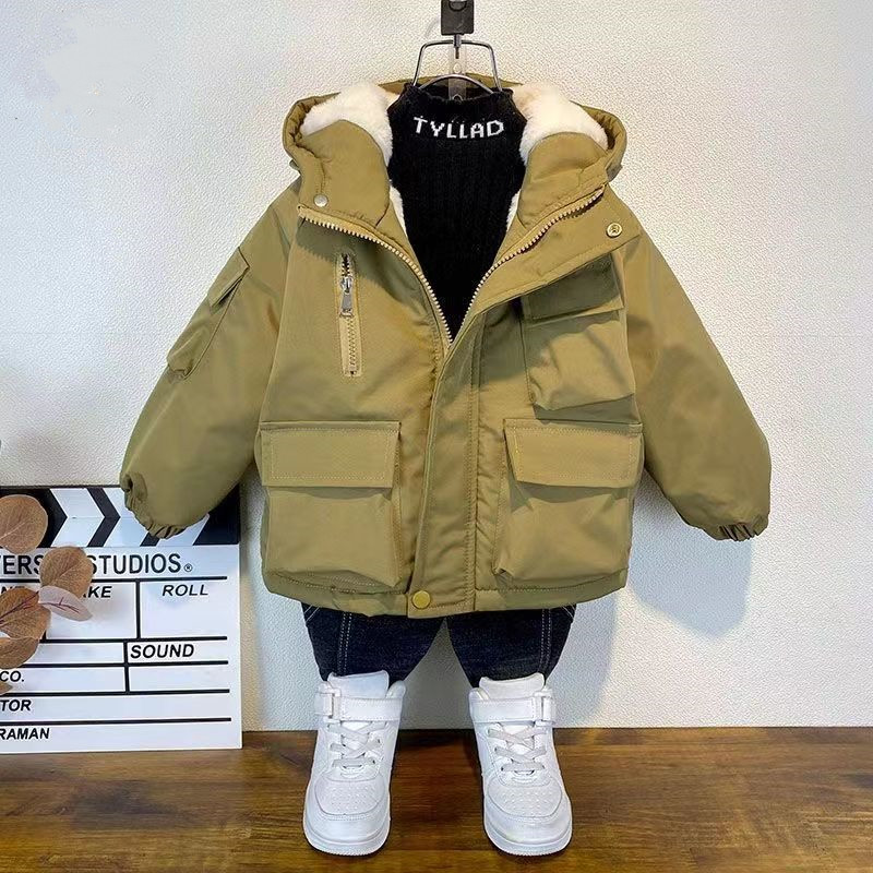 Kids Boys Plush Warm Jacket Ho - Baby X Clothing のレビューと価格