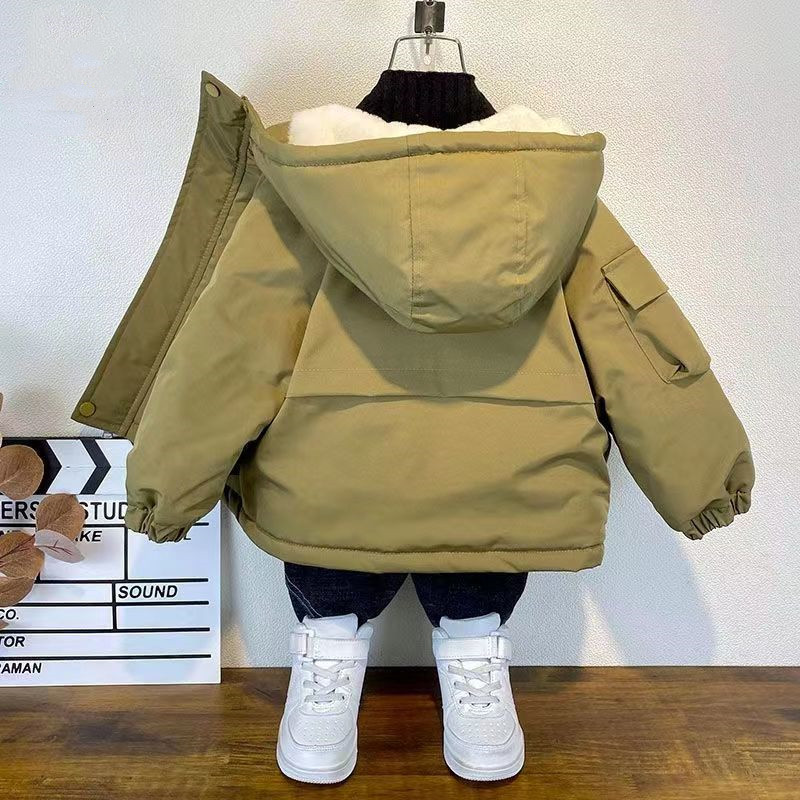 Kids Boys Plush Warm Jacket Ho - Baby X Clothing のレビューと価格