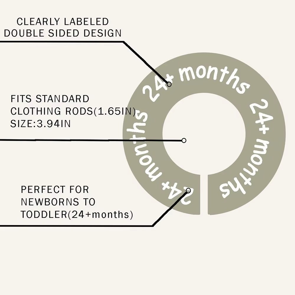 68/9Pcs Organizing Hangers Bab - Baby Clothing Tags のレビューと価格