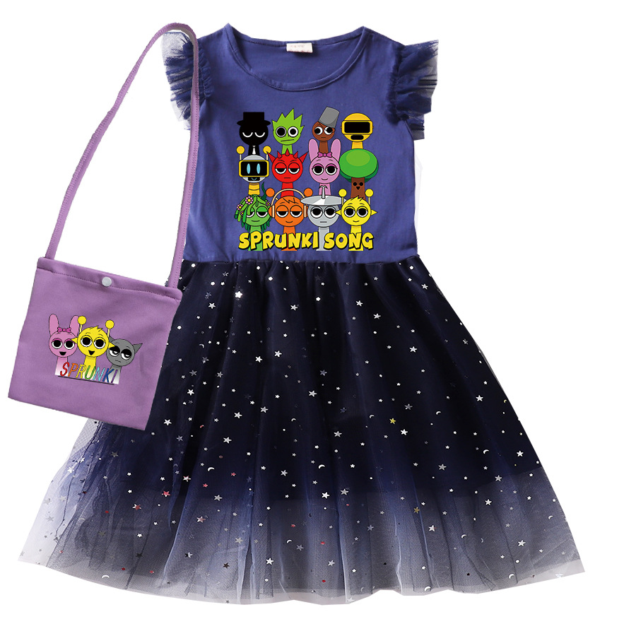 Cute Sprunki Cartoon Kids Dres - Baby Clothing Line のレビューと価格