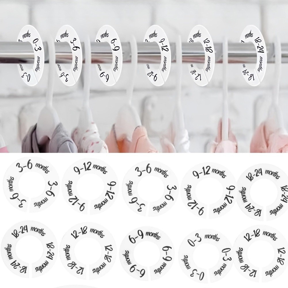 68/9Pcs Organizing Hangers Bab - Baby Clothing Tags のレビューと価格